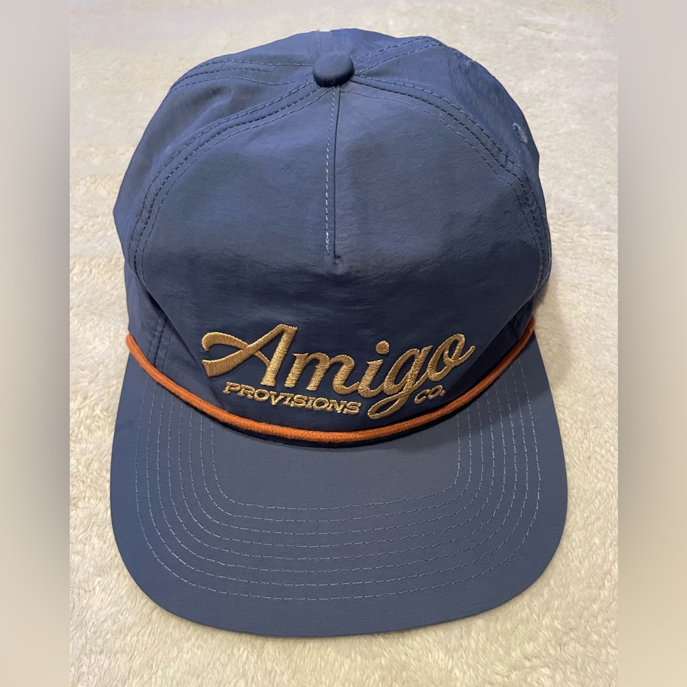 Amigo Provisions Co. Embroidered Logo Blue Hat NWOT